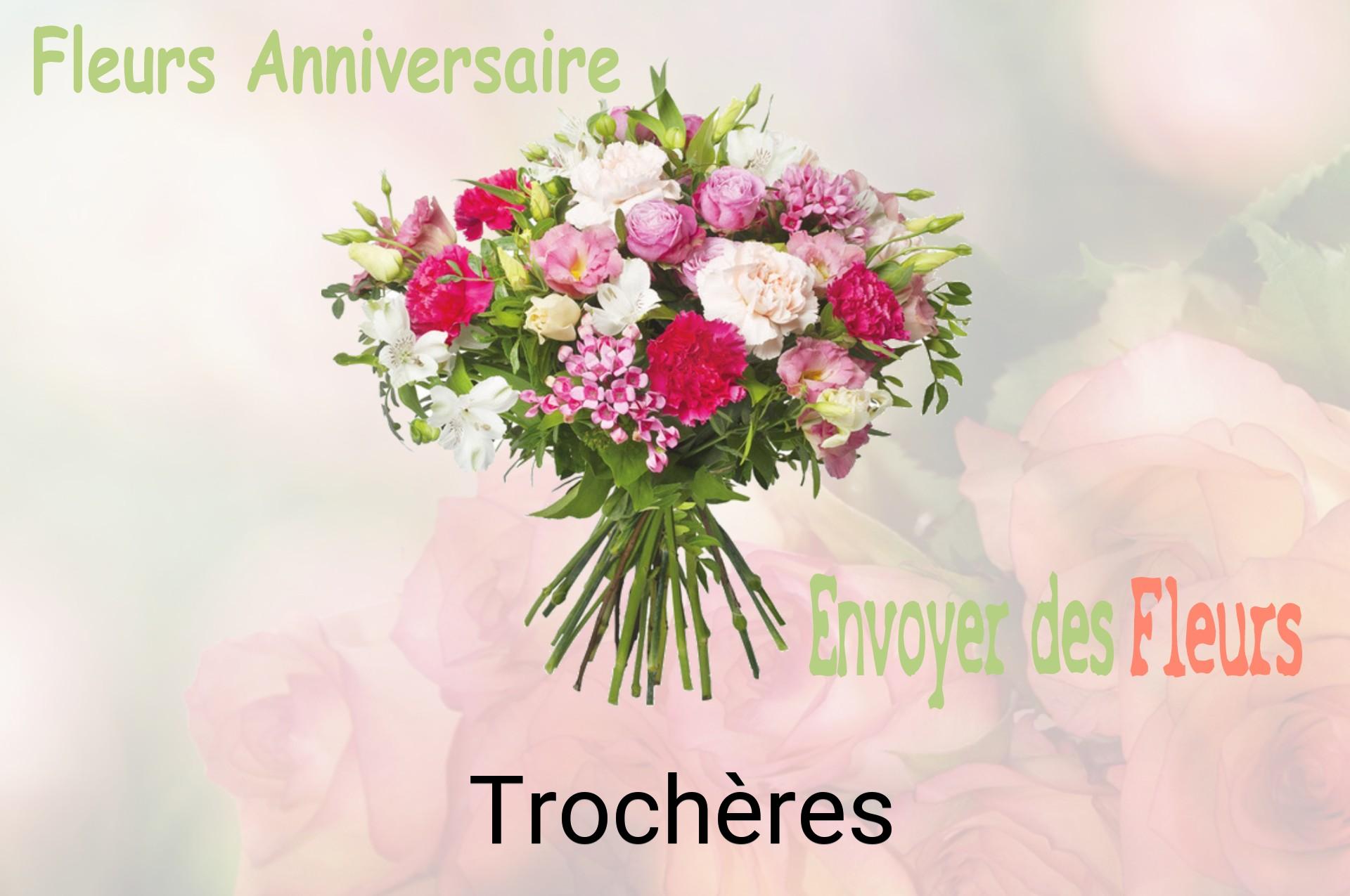Bouquet de fleurs d’anniversaire livré à Trochères